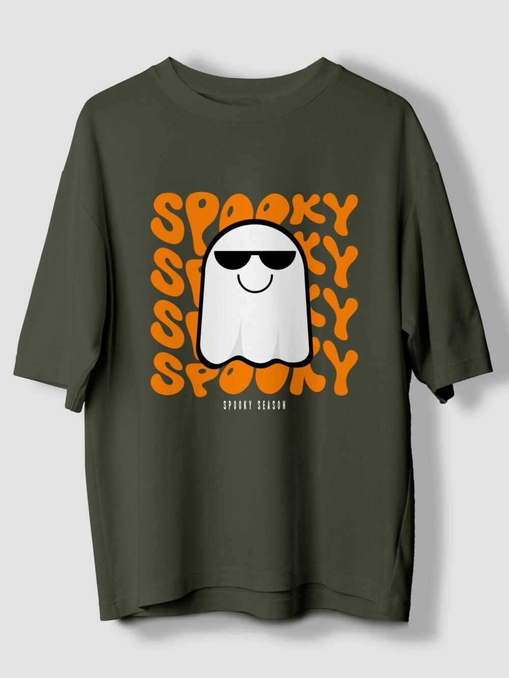 Spooky Gentle Printed Oversized T-Shirt