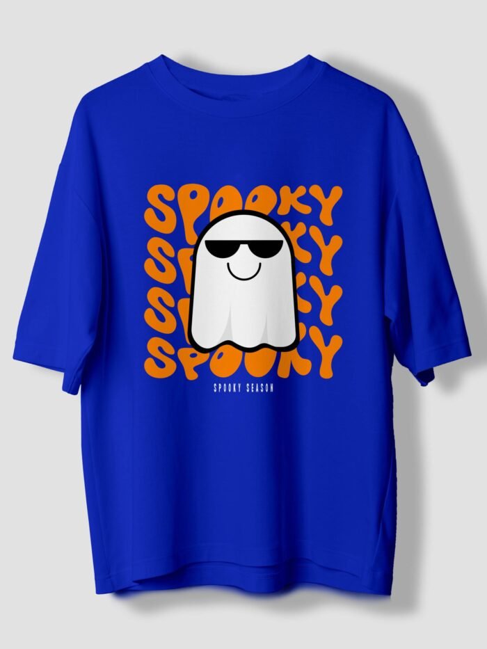 Spooky Gentle Oversized T Shirt Royal scaled