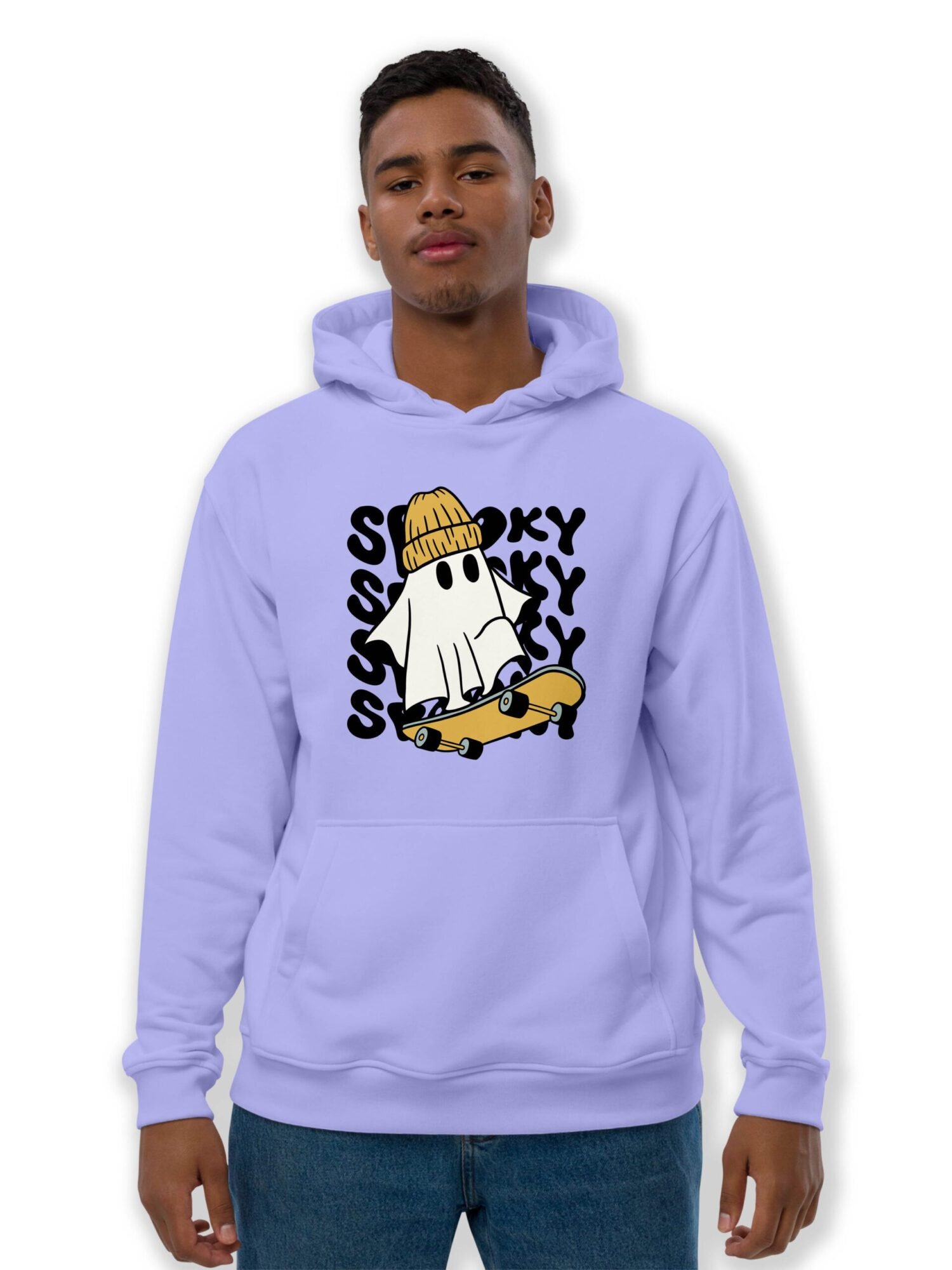 Spooky Skate rider Printed Hoodie