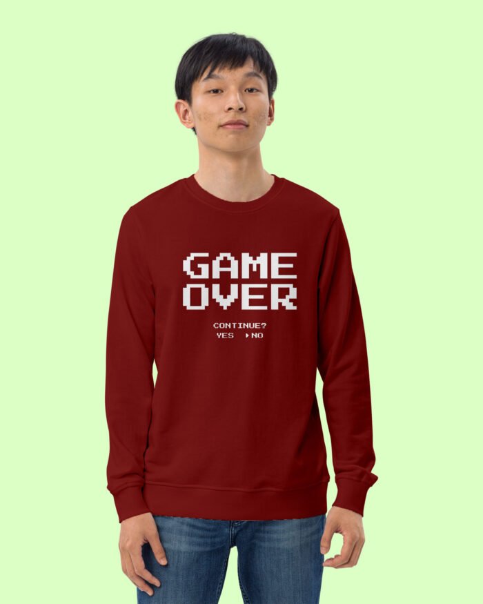 Game Over Unisex Sweatshirt Maroon