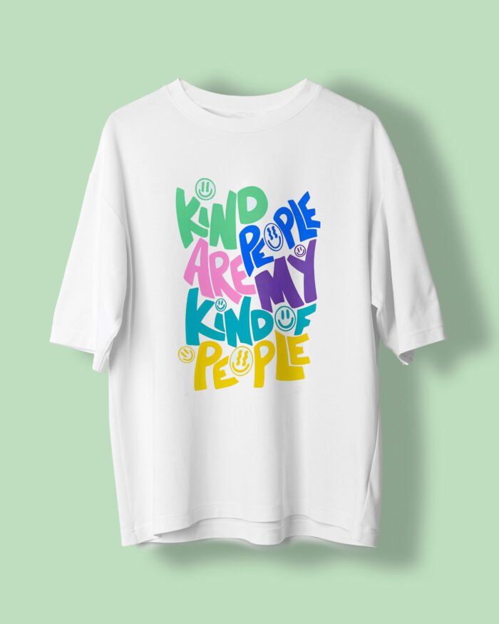 Kind of peoplw Oversized T shirt White1