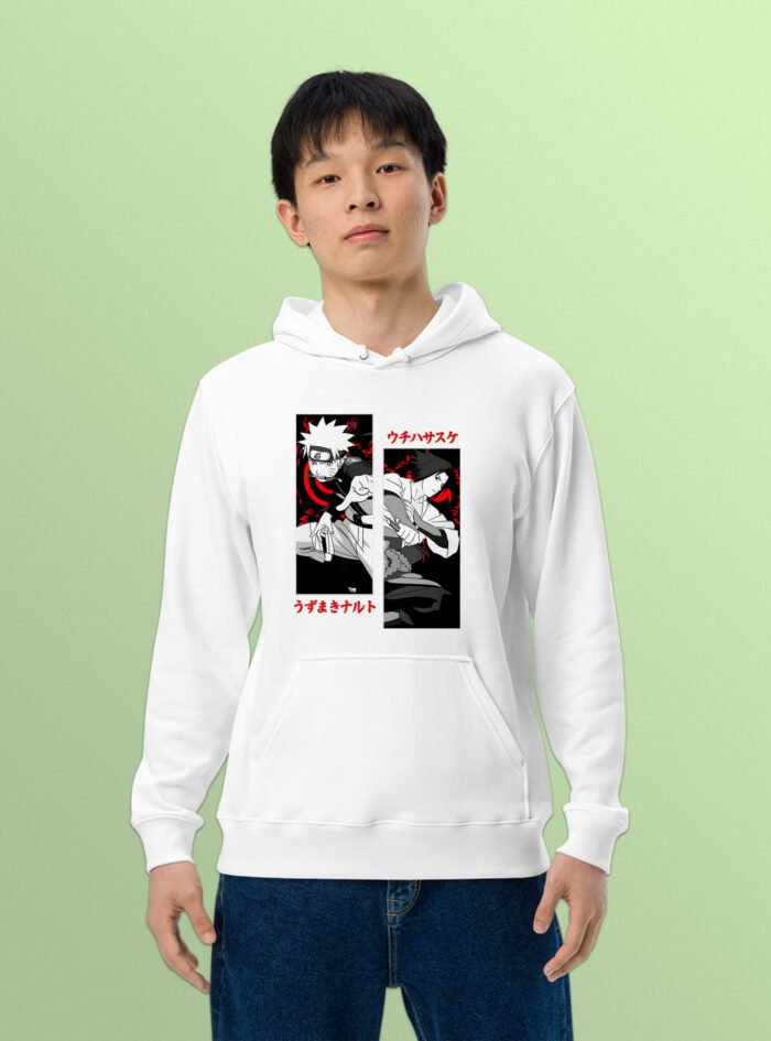 Naruto printed Hoodies White2 scaled