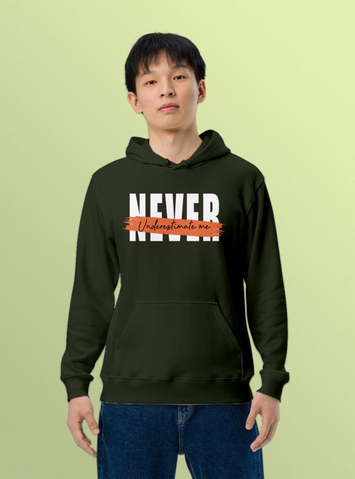 Never Unserstand Hoodie Olive
