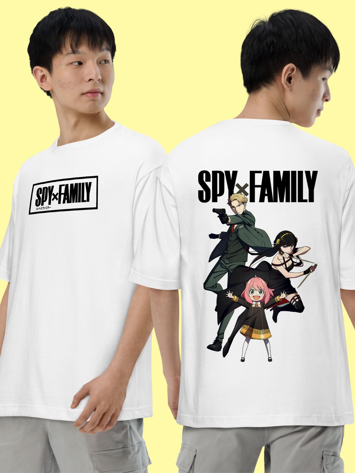 Spy Family both side printed Oversized