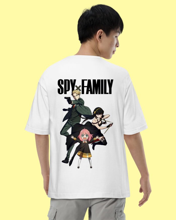 Spy Family Both side Oversized T shirt White2