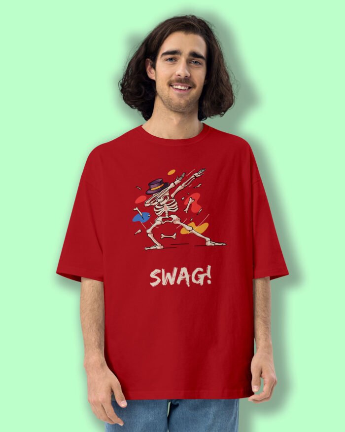 Swag Oversized T shirt Red2