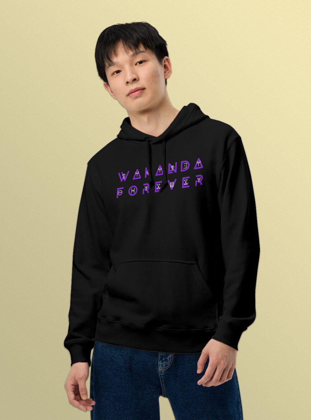 Wakanda Forever Hoodie Black