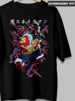 Angry One Piece Anime Oversized Tshirt