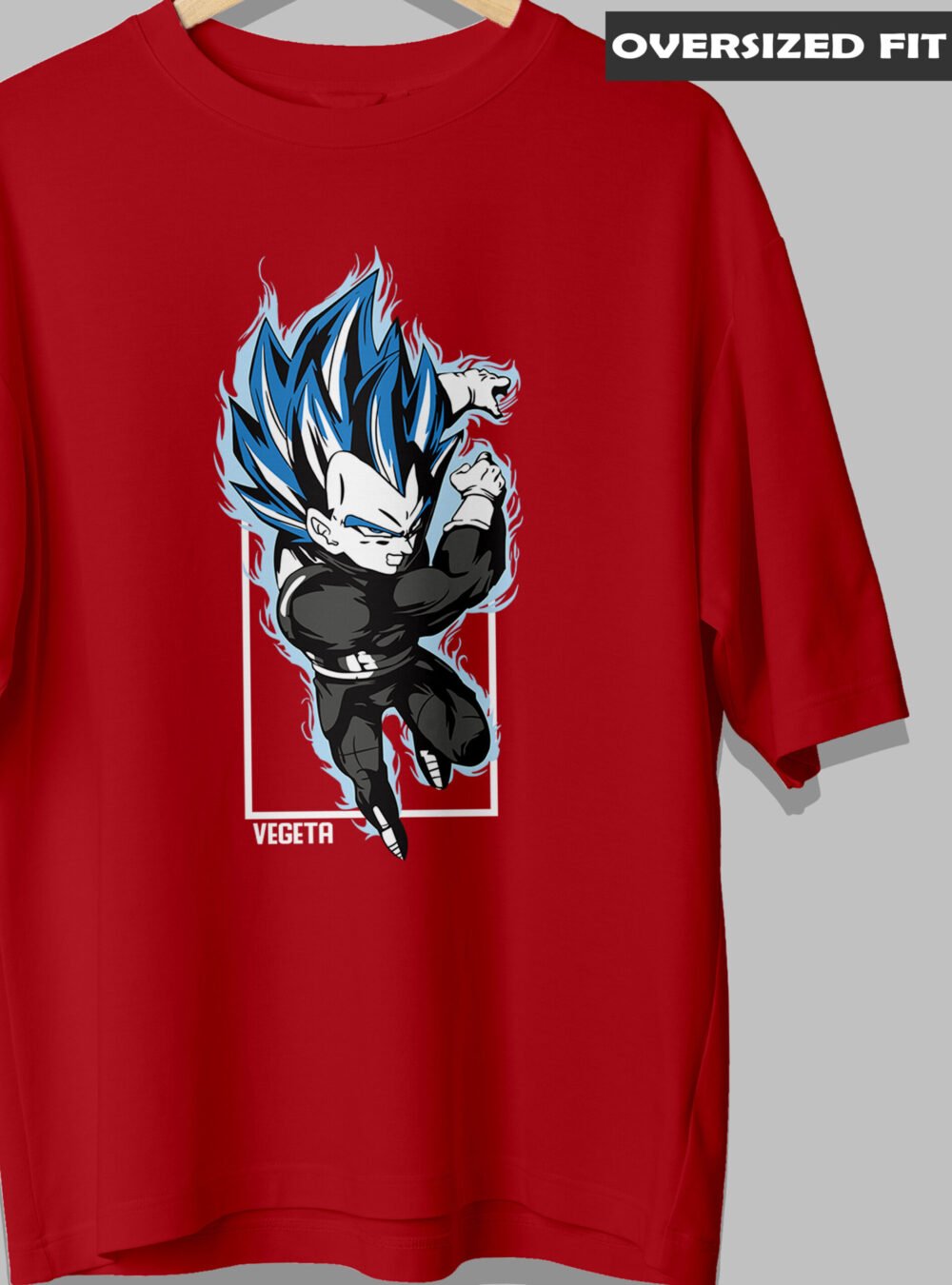 Dragon Ball Vegeta Anime Oversized Tshirt