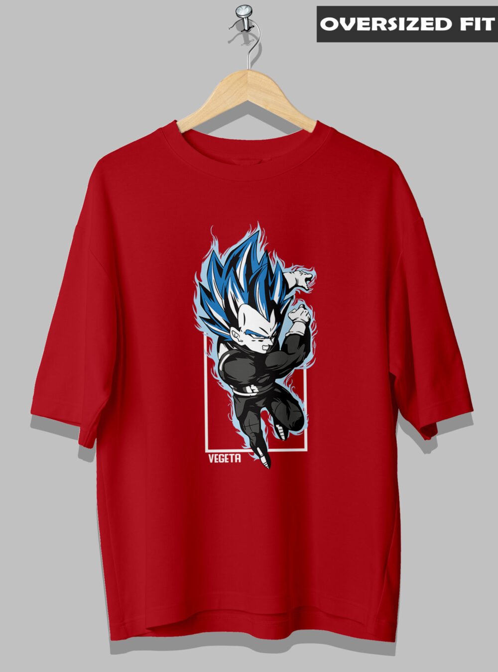 Dragon Ball Vegeta Anime Oversized Tshirt