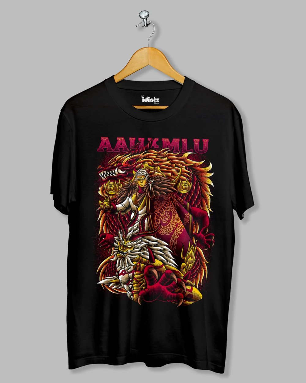 AAUxMLU ANime Regular Tshirt Black