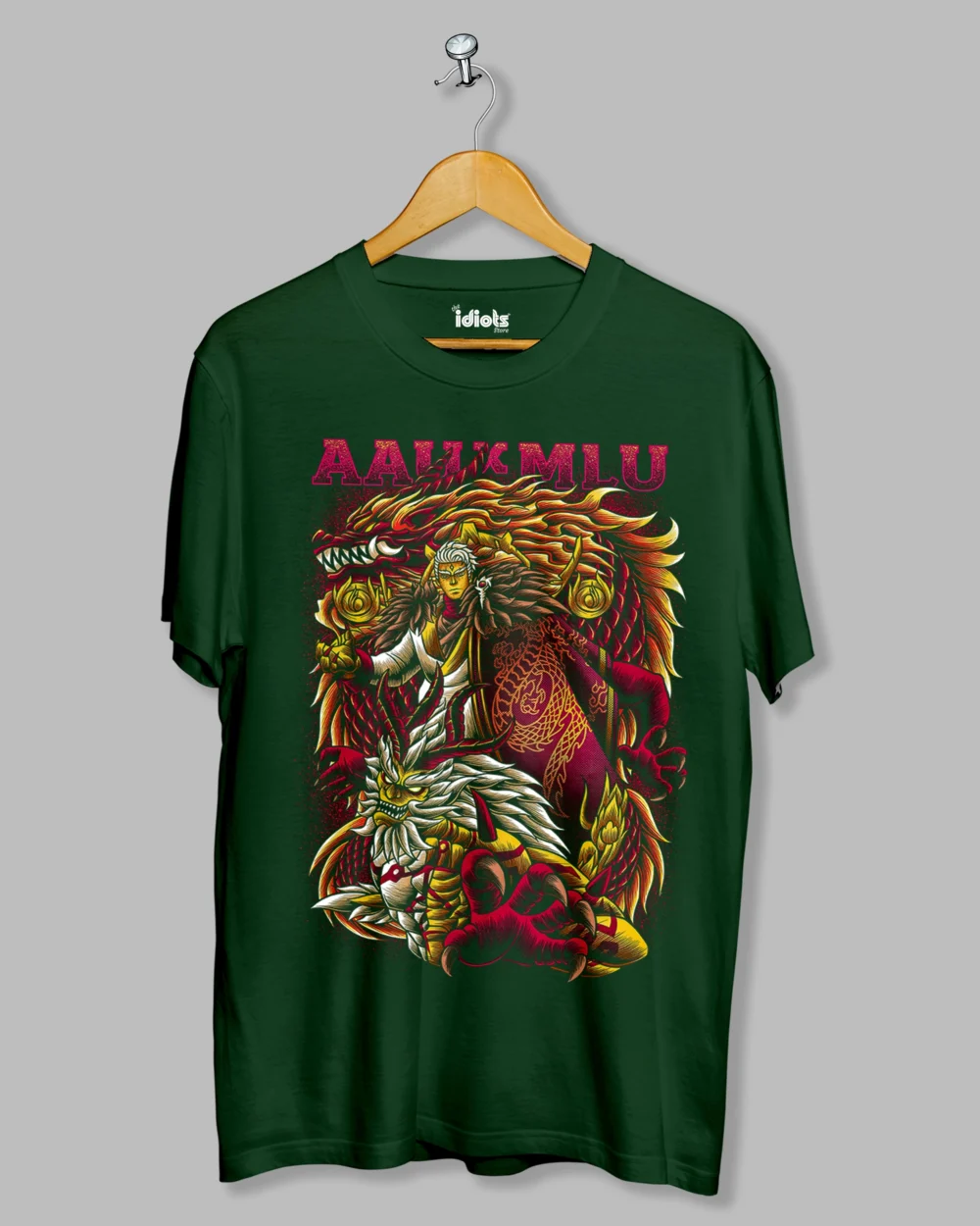 AAUxMLU ANime Regular Tshirt Green