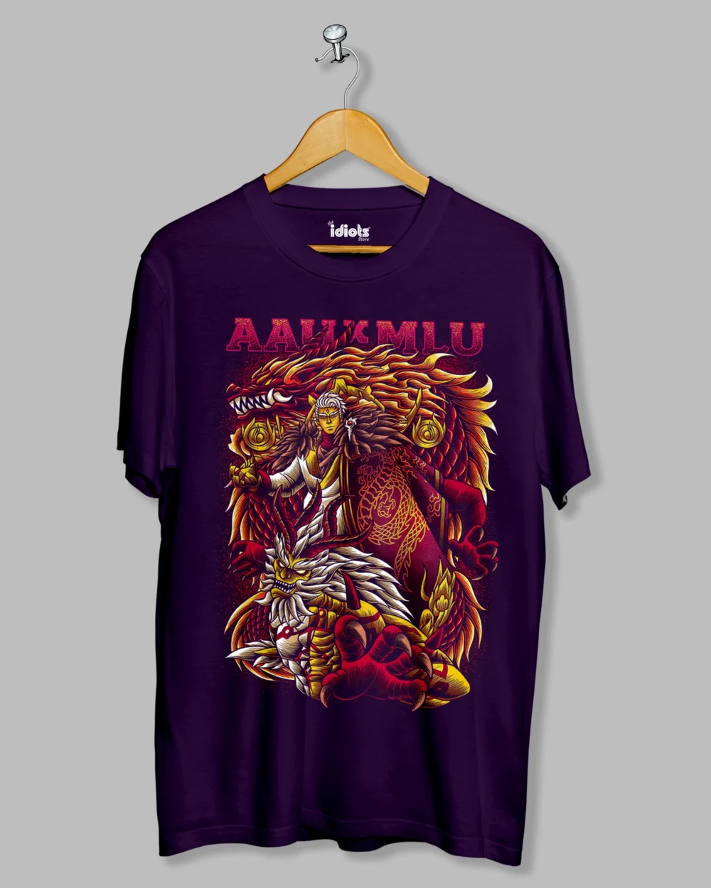 AAUxMLU Anime Graphic Printed T-shirt