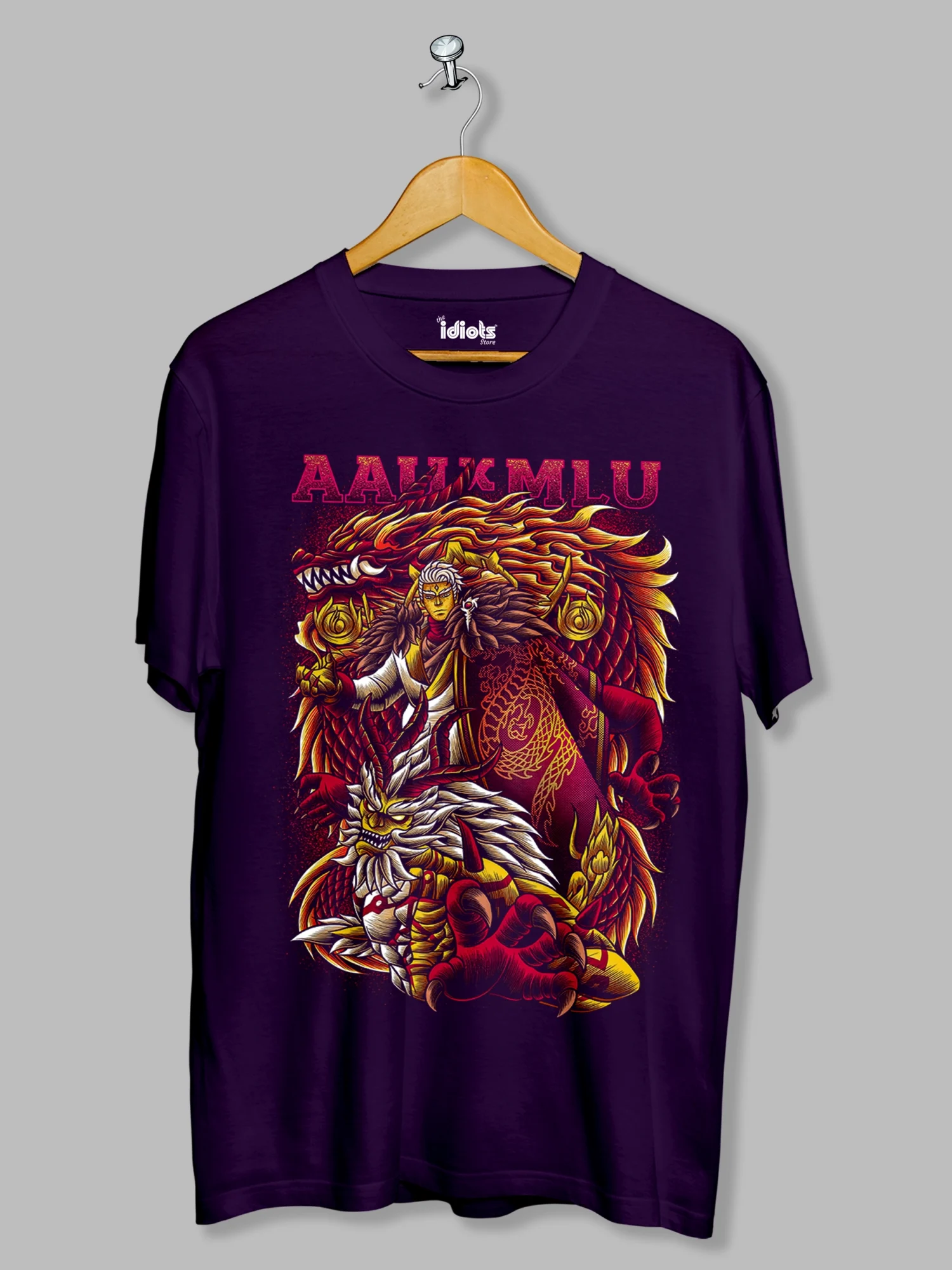 AAUxMLU Anime Graphic Printed T-shirt