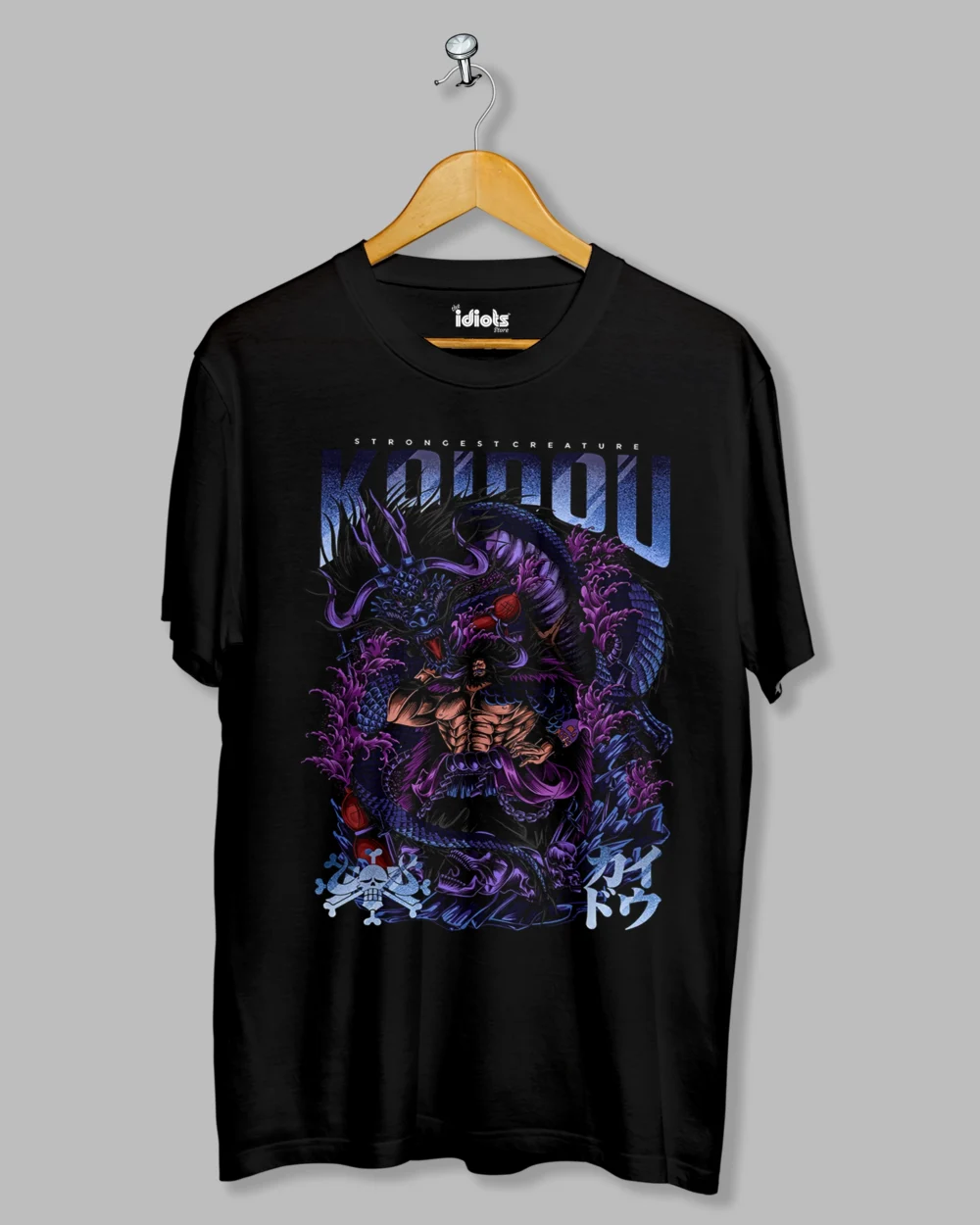 Kaidou Anime Regular Tshirt Black 1