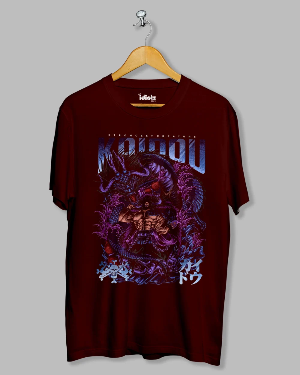 Kaidou Anime Regular Tshirt Maroon