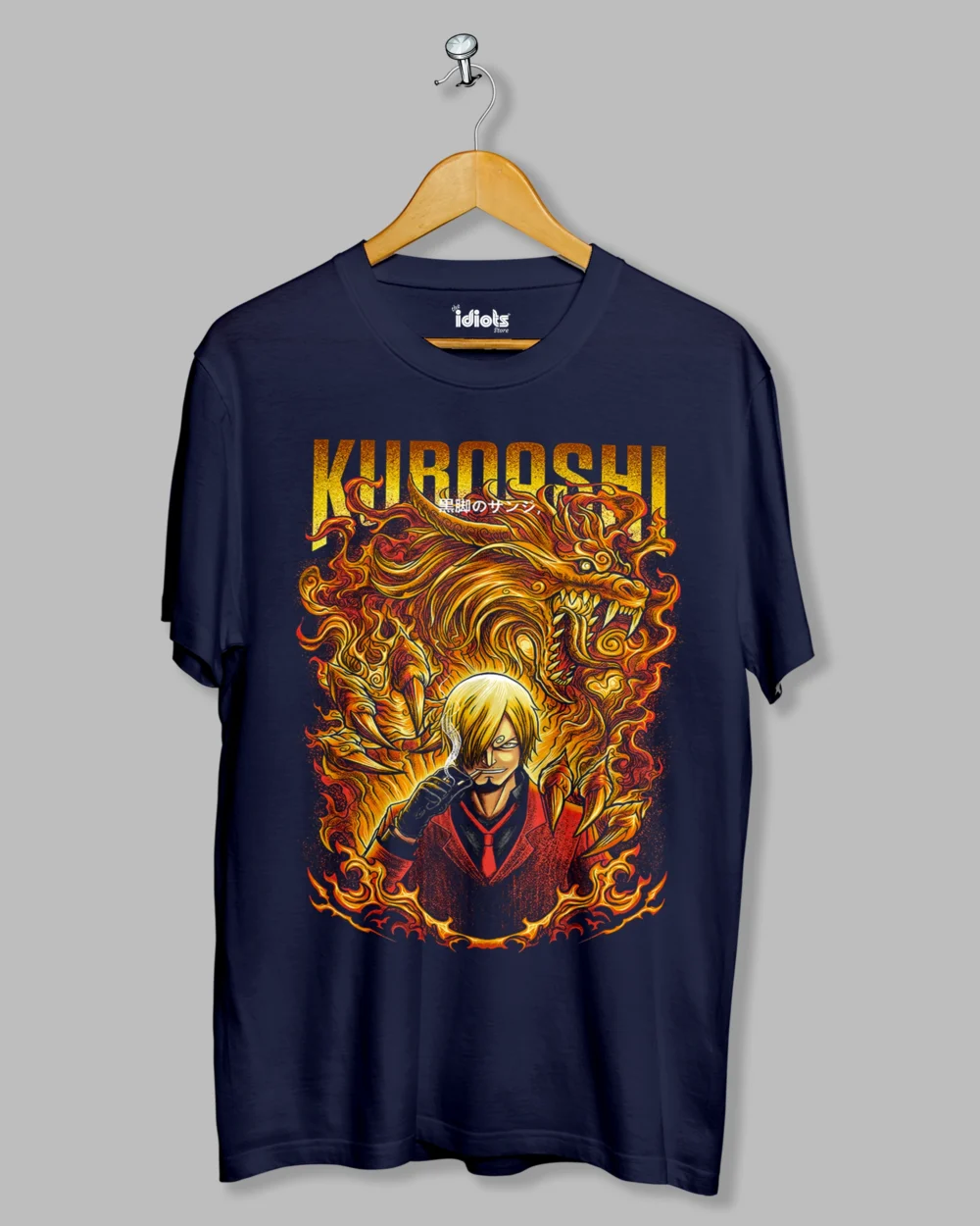 Kuroashi Anime Regular Tshirt Navy