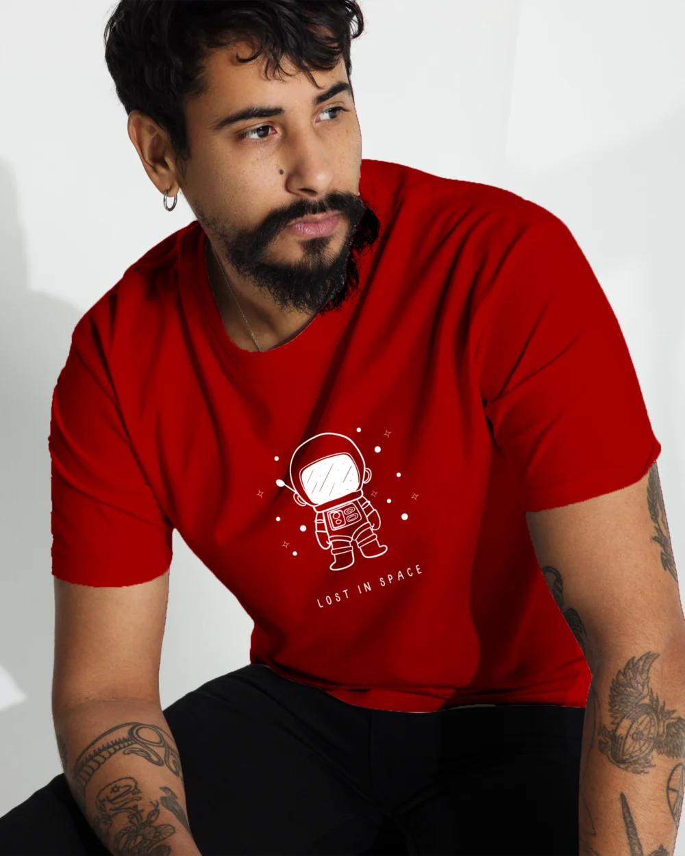 Lost In Space Regular Tshirt Red Model 2