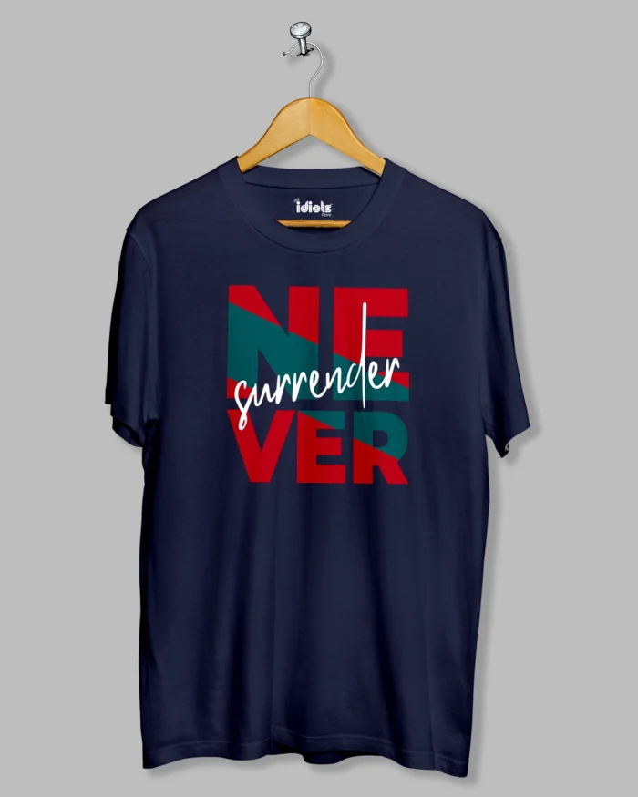 Never Surrender Printed T-shirt