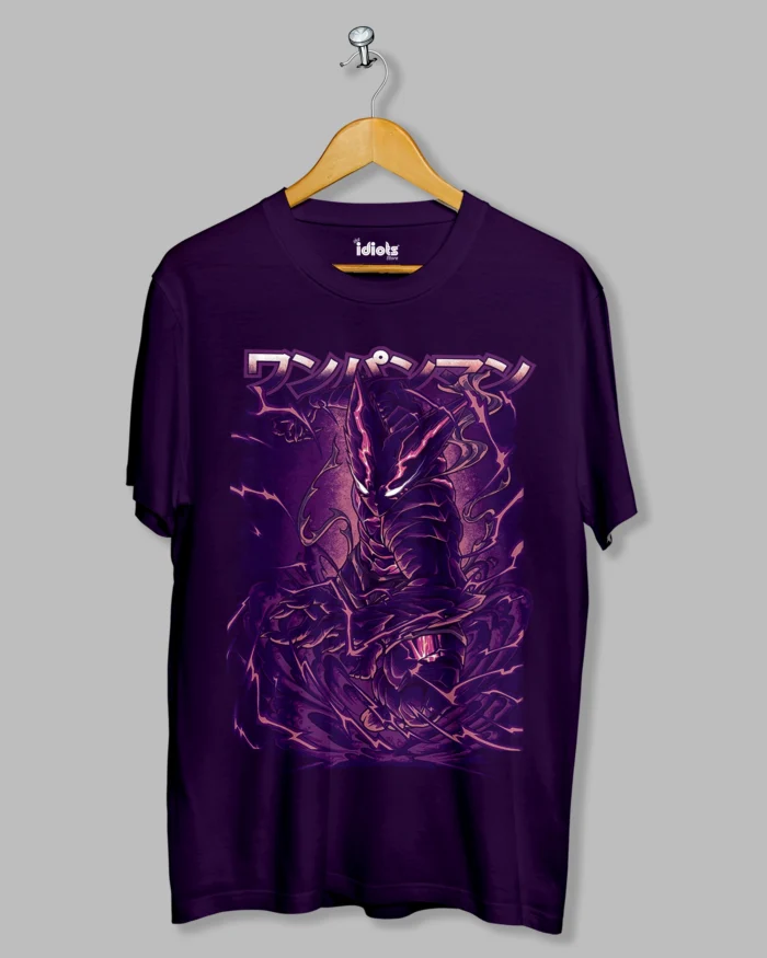 One Punch ANime Regular Tshirt Purple