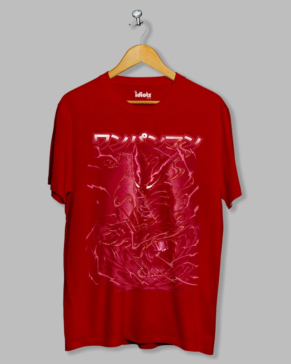 One Punch ANime Regular Tshirt Red