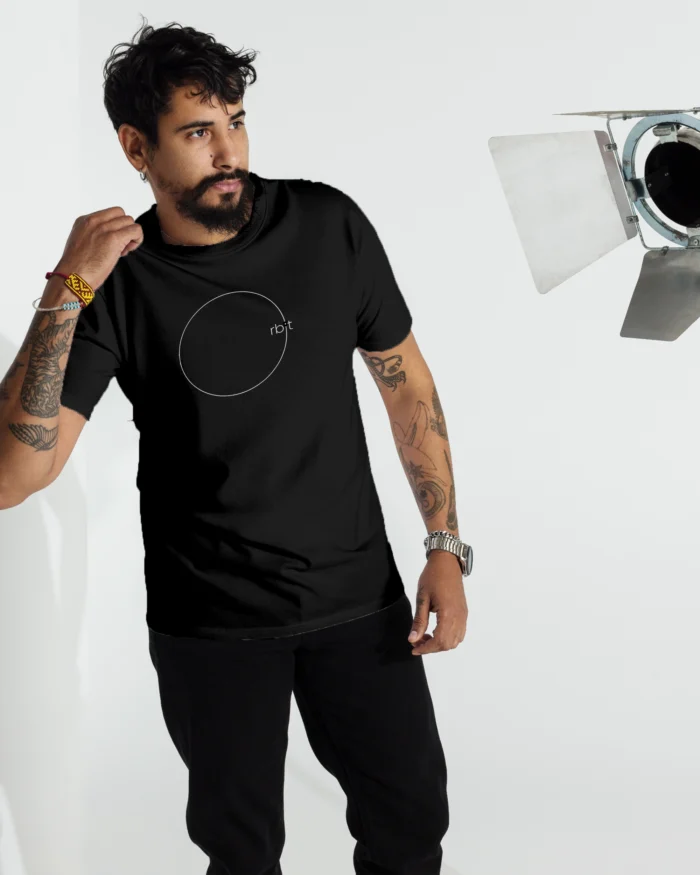 Orbit Regular Tshirt Black Model 2