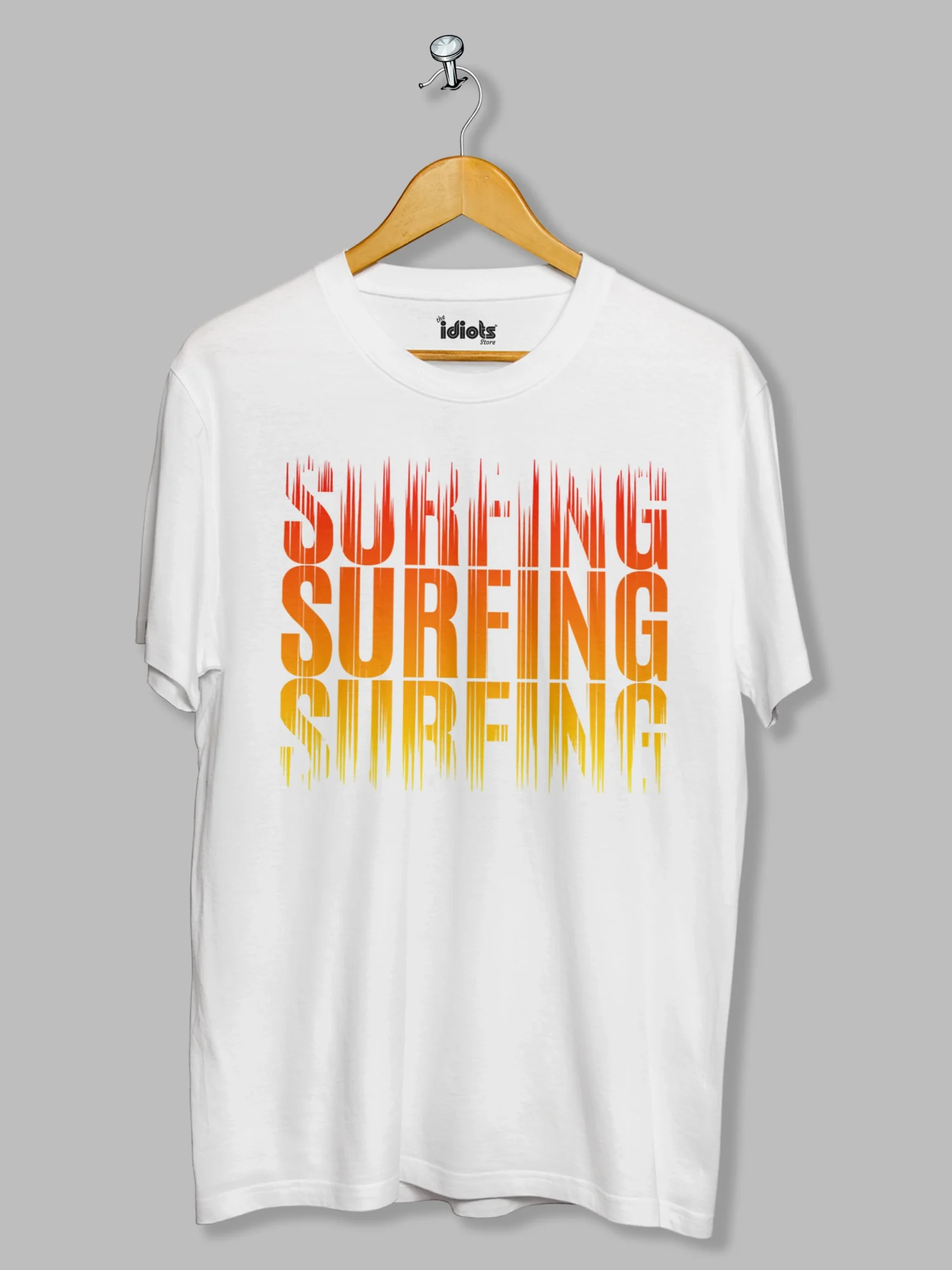 Surfing Typography Printed T-shirt