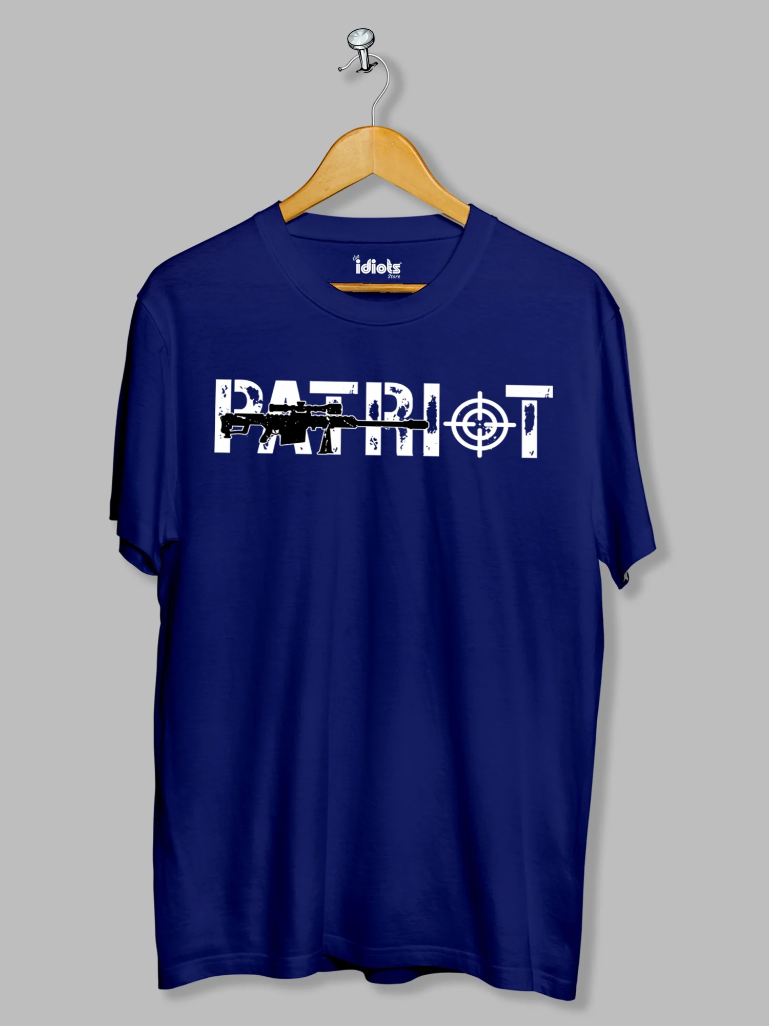 Patriot Army Gun Printed T-shirt