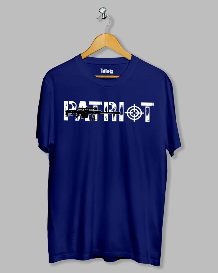 Patriot Army Gun Printed T-shirt