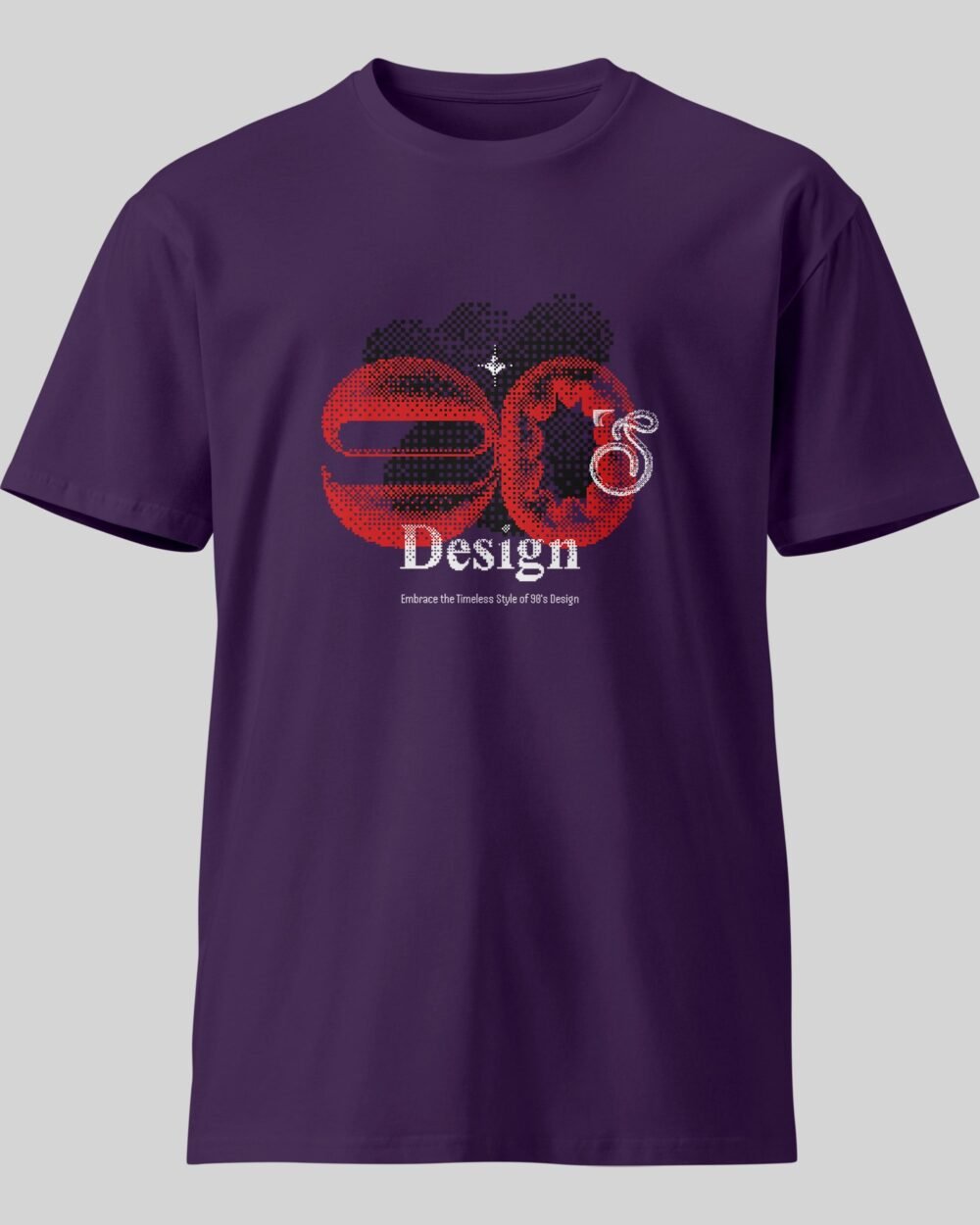 90 s Design New T Shirt Purple