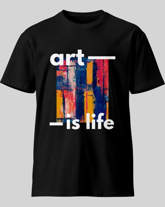 Art is life New T Shirt Black