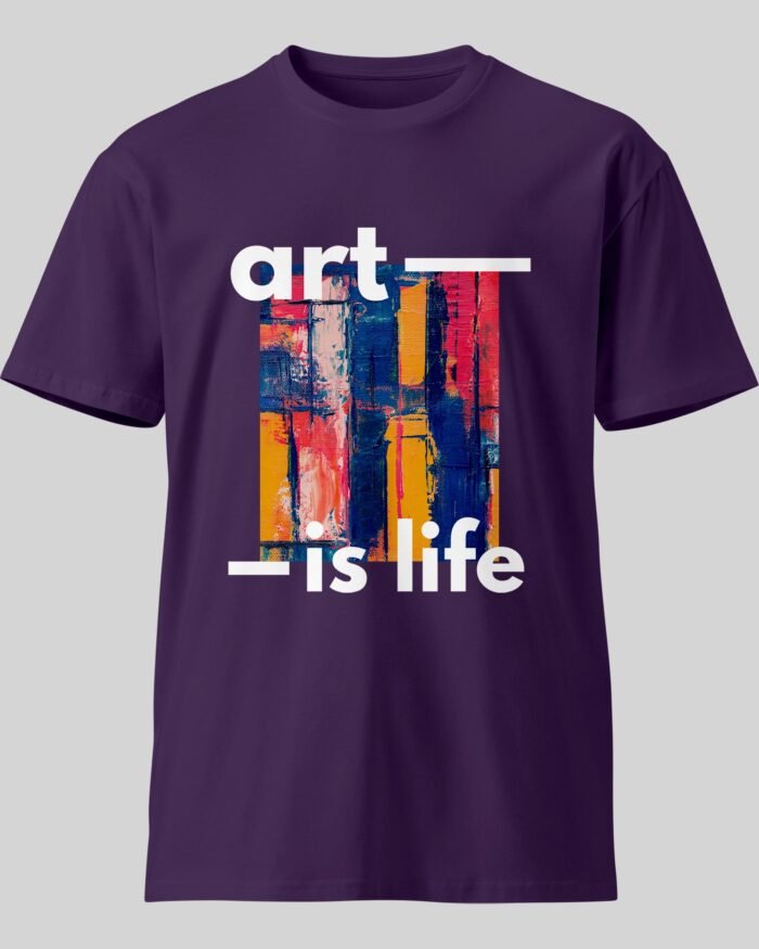 Art is life New T Shirt Purple