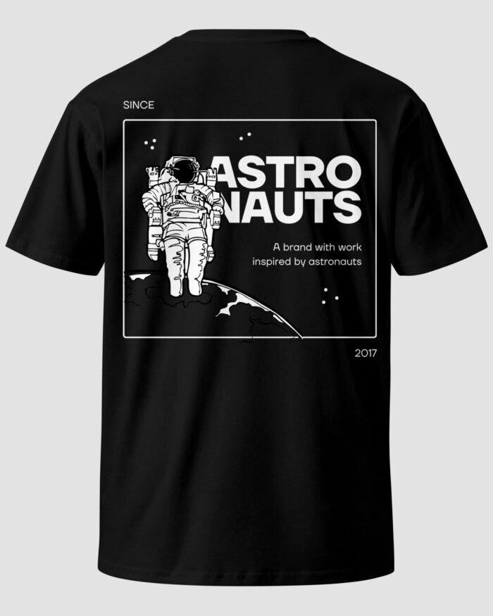 AstronautNewT ShirtBlackBack