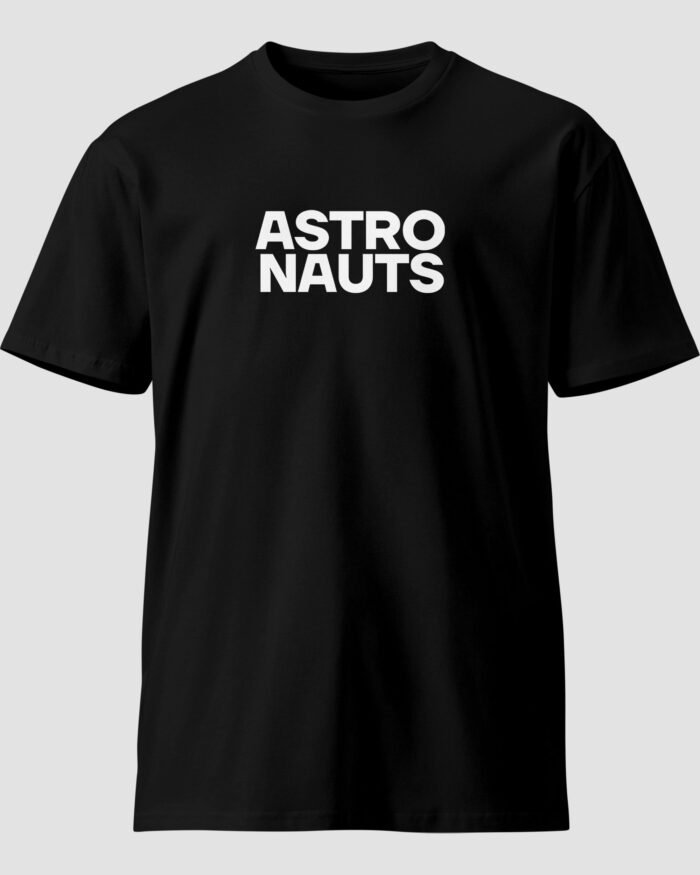 AstronautNewT ShirtBlackFront