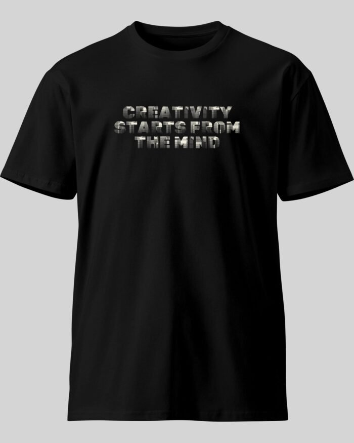 CreativityStartsfromMindNewT ShirtBlackFront