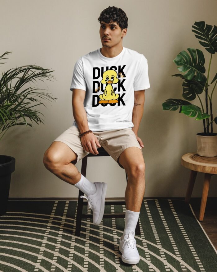 Duck New T Shirt White Model