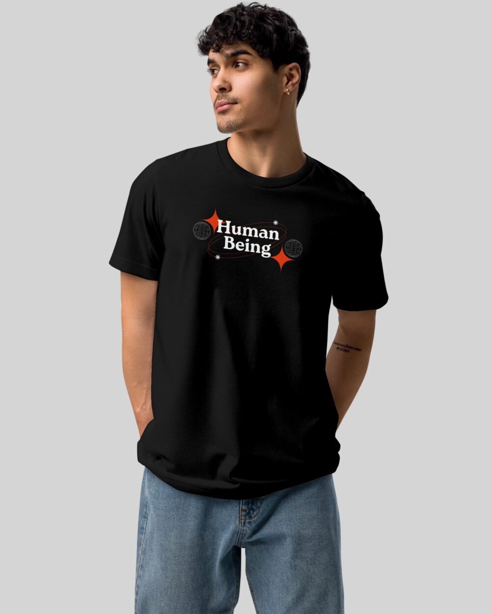 HumanBeingNewT ShirtBlackModel