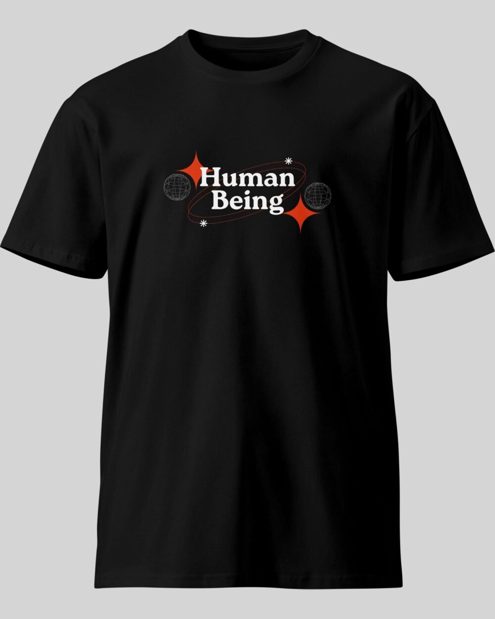 Human Being New T Shirt Black