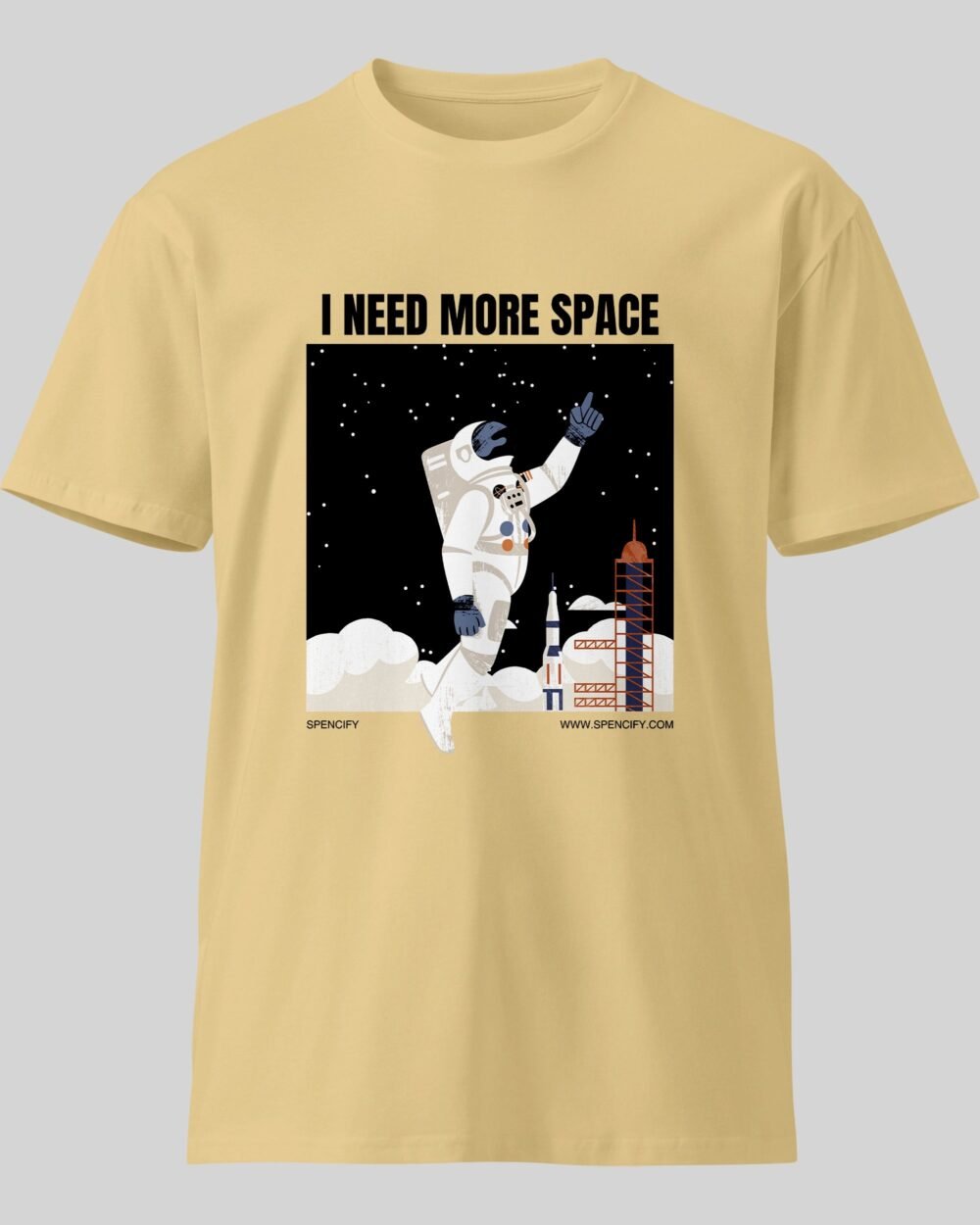 I need More Space New T Shirt Beige