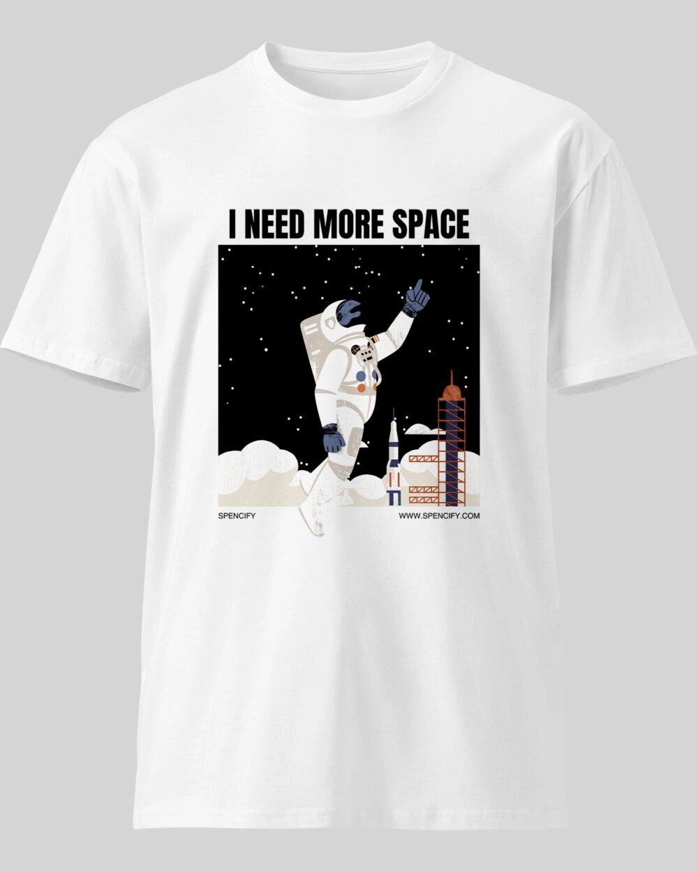 I need More Space New T Shirt White