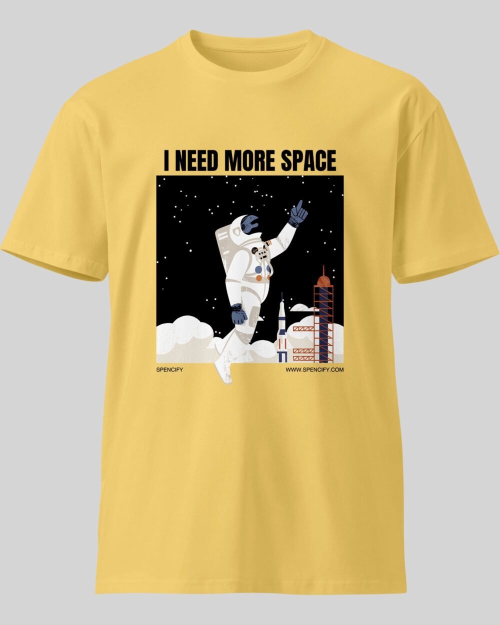 I need More Space New T Shirt Yellow