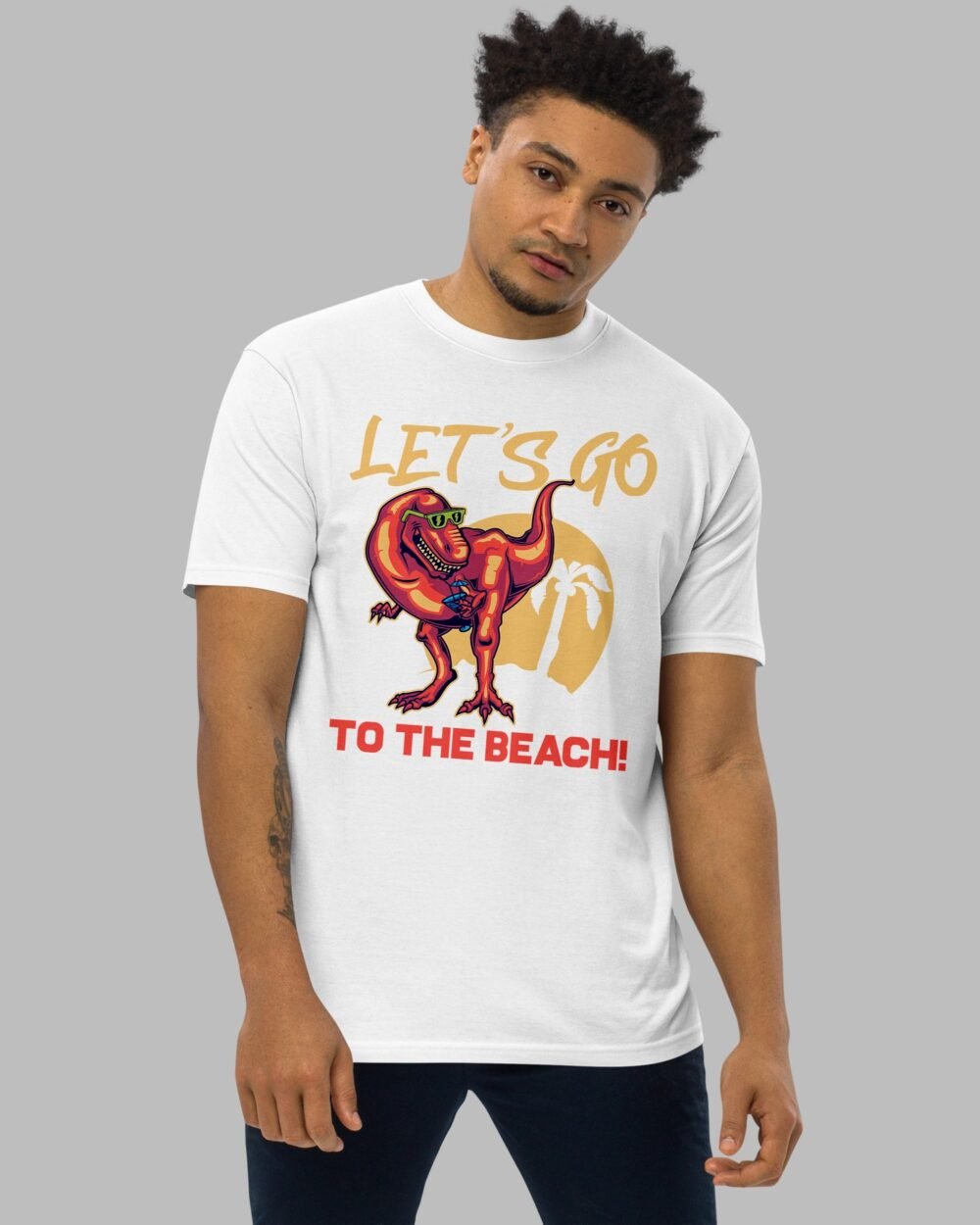 Lets go to the beach New T Shirt White1