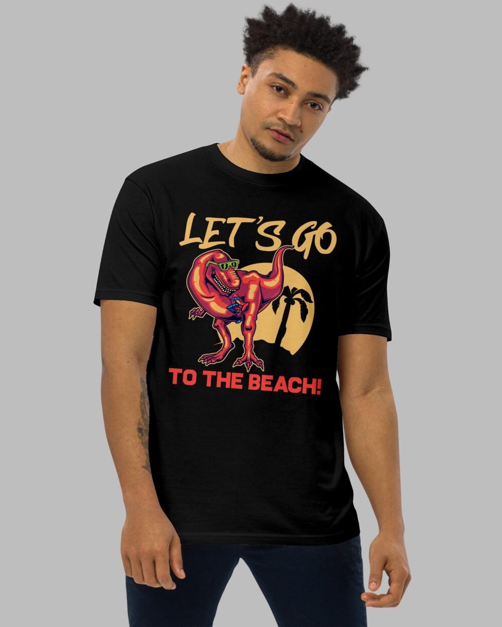 LetsgotothebeachNewT ShirtBlack