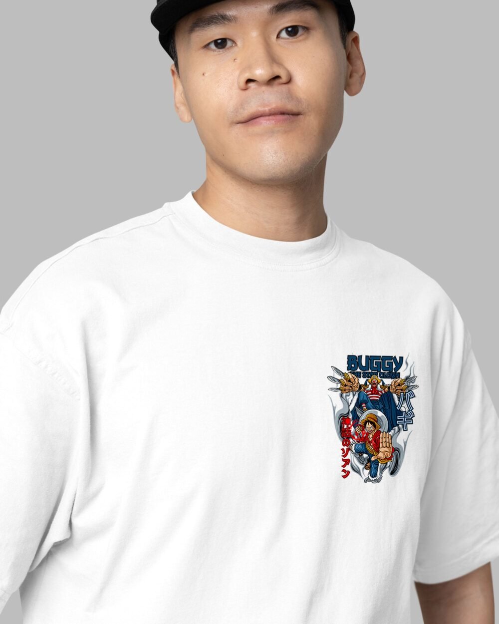 OnePieceBuggyOversizedT ShirtFrontWHite