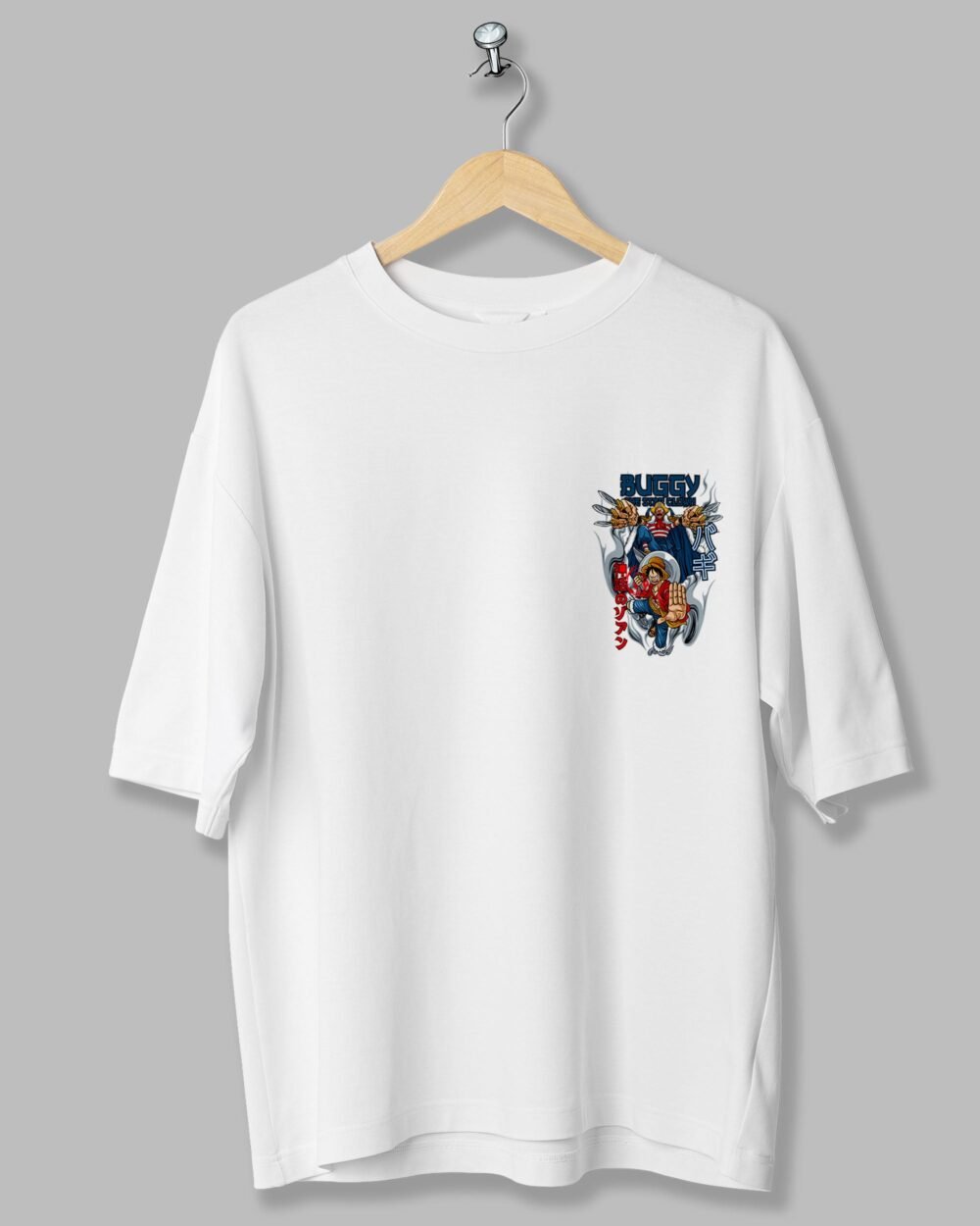 OnePieceBuggyOversizedT ShirtFrontWHite2