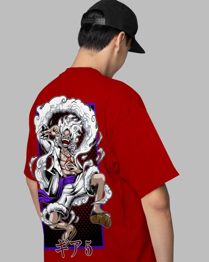 OnePieceOversizedTshirtRedBack