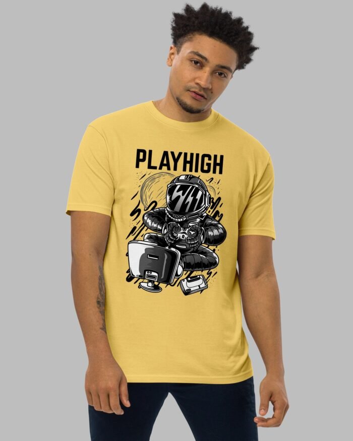 PlayHighAstronautNewT ShirtYellow