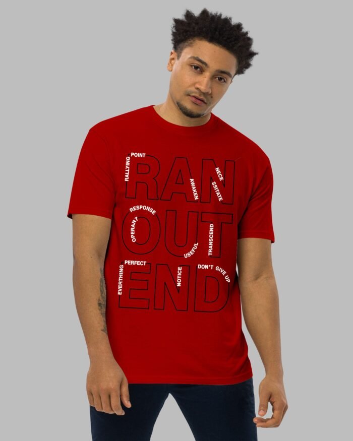 Ran Out Regular Tshirt Red1