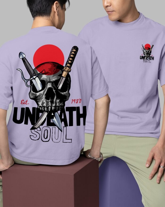 Undeath Soul Oversized Tshirt Lavender Both c63eb123 9f17 46ca 9837 9521ed22ad2f