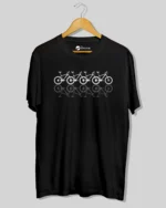 Cycle Reflection T-Shirt, Cycling T-Shirt, Unisex Cotton T-Shirt, The Idiots Store, Bike Lover Shirt, Adventure Apparel, Reflective-Inspired Graphic Tee, 180 GSM T-Shirt, Outdoor Enthusiast Clothing, Cycling Fashion